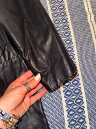 Gabardina vintage negra