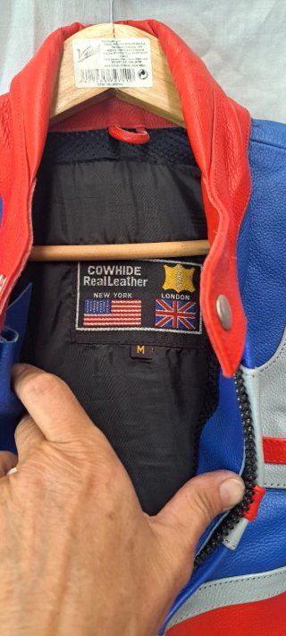 Mono de moto de piel para hombre