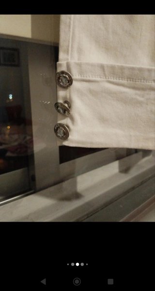2 Pantalones Pirata Blanco y Negro Talla M