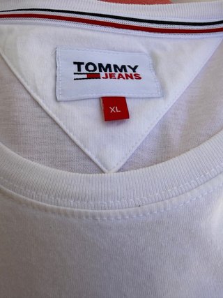 Camiseta Tommy Hilfiger Blanca Talla XL