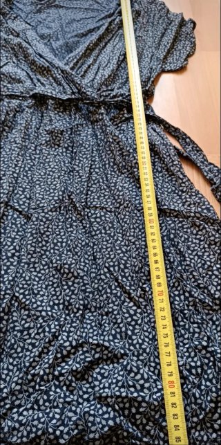 Vestido Leone azul marino M manga corta