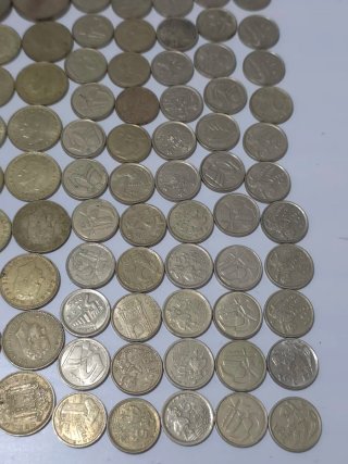 Lote monedas antiguas Juan Carlos