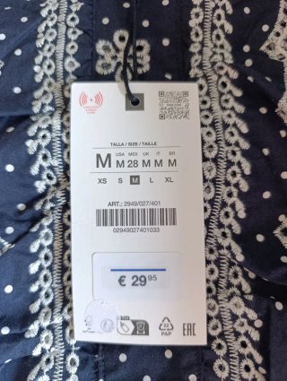 Camisa Zara Talla M Estampada