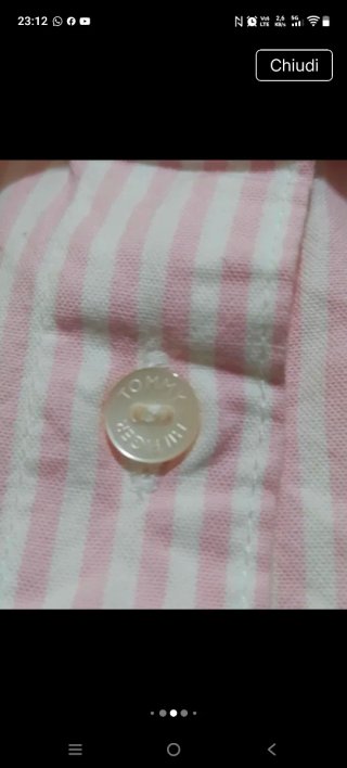 Camicia Tommy Hilfiger donna rosa/bianca L