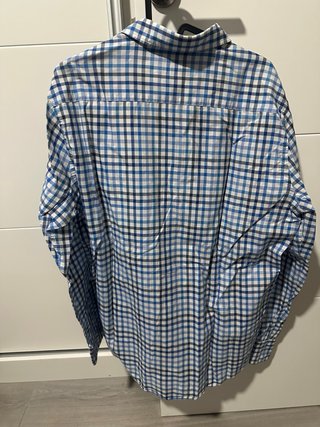 Camisa Massimo Dutti cuadros azul y blanco