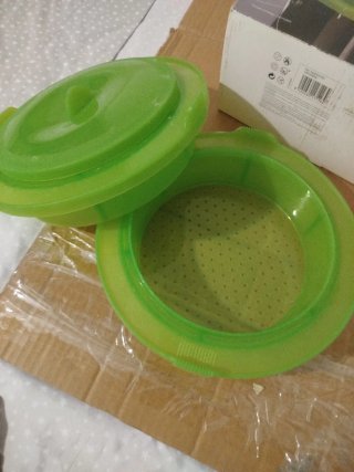 Vaporera Lekue de Silicona Verde