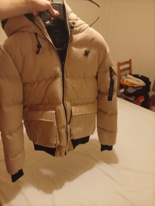 Abrigo Silsilk Invierno Hombre Beige