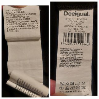 Vestido Desigual cremallera T40