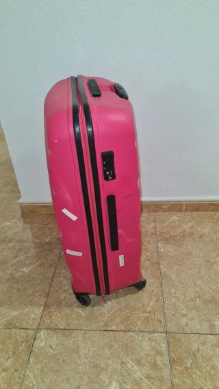 Maleta de viaje rosa