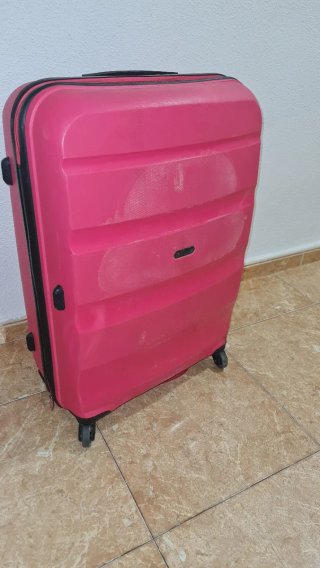 Maleta de viaje rosa