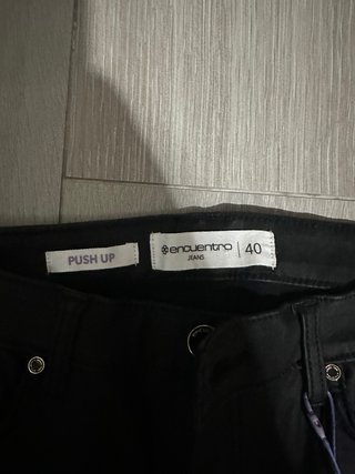 Pantalones Only Push Up Negro Talla L/40