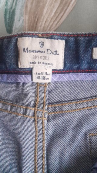 2 vaqueros Massimo Dutti Azules.  Talla 13-14 años