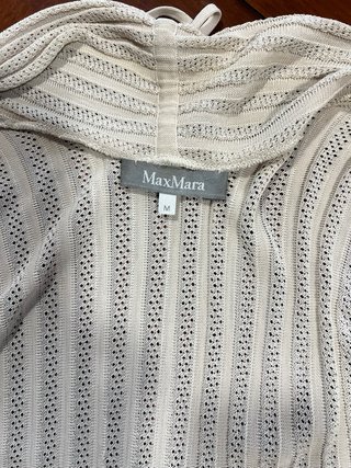 Max Mara Giacca Beige a Maglia