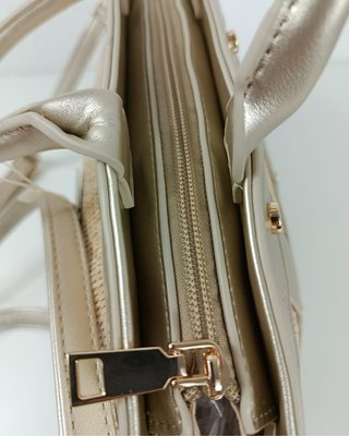 Bolso Rafia y Piel Plateado