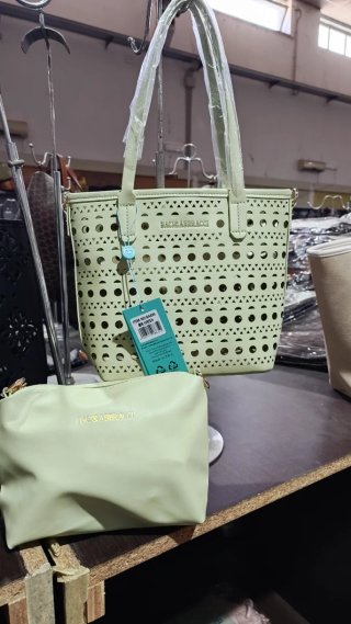 Borsa Baci & Abbracci verde con pochette interna,