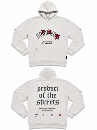 Sudadera HOODRICH beige y roja