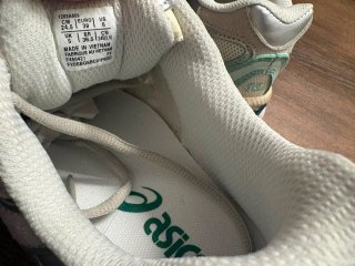 Zapatillas Asics Beige y Verde Agua