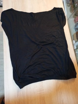 Camiseta lentejuelas manga corta