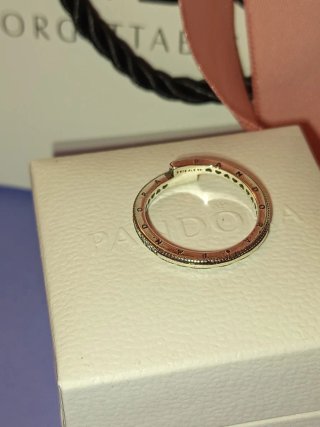 Anello Pandora Cuori e Zirconi Argento