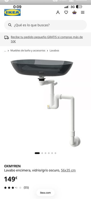 Lavabo de cerámica nuevo