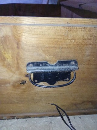 Baúl de madera antiguo 114x46cm