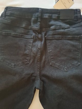 Calças Jeans Preto Brilhantes Tam 40