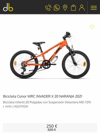 Bicicleta infantil WRC con marchas