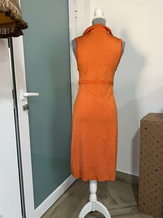 Vestido de punto Naulover naranja