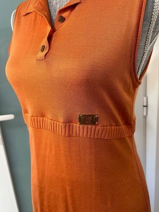 Vestido de punto Naulover naranja