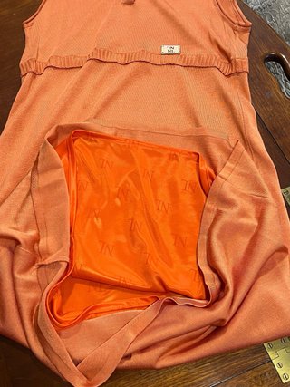 Vestido de punto Naulover naranja