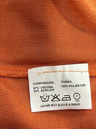 Vestido de punto Naulover naranja