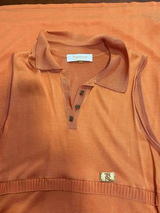 Vestido de punto Naulover naranja