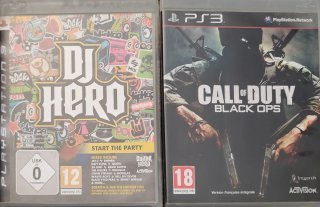 Jogos PS3 Call of Duty Black Ops e DJ Hero