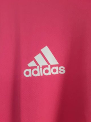 Camiseta Adidas Rosa y Blanca Talla M