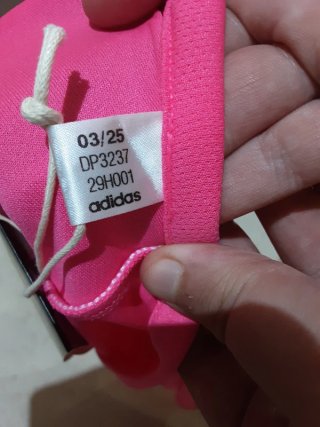 Camiseta Adidas Rosa y Blanca Talla M