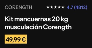 Kit Mancuernas 20kg con Maletín