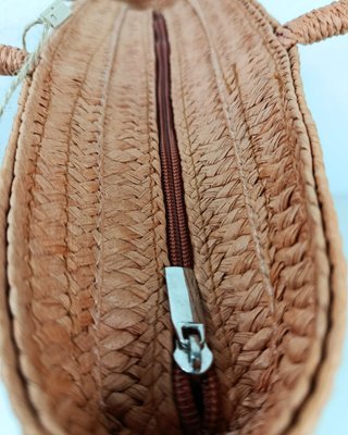 Bolso Tote de Rafia Naranja XL
