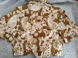 Camisa retro manga corta con nudo