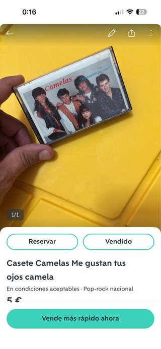 Casete Camelas - Me gustan tus ojos