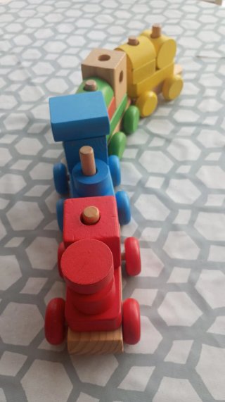 Lote Juguetes Bebé: Perro VTech  Tren Madera,