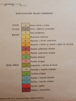 Mapa Geológico  Península, ibérica, Baleares