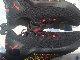 Scarpe Puma Uomo Tg. 42.5 Nere Rosse