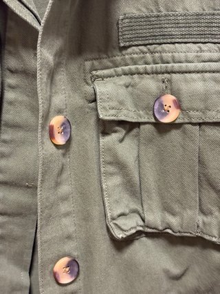 Chaqueta verde militar Bershka entretiempo