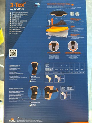 Rodillera Orliman 3-Tex Advance ortopedica