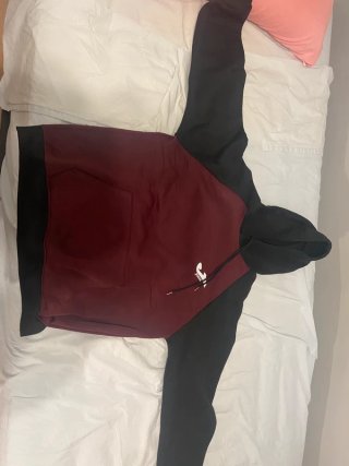 Sudadera burdeos y negra XXL