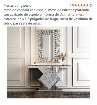 Mesa Consola de espejo NUEVA