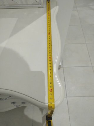 Mueble de entrada con espejo plateado