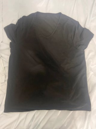 Camiseta unisex negra básica