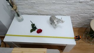 Mesa Comedor Extensible Cristal Blanco