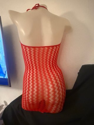 Vestido sexy de malla transparente